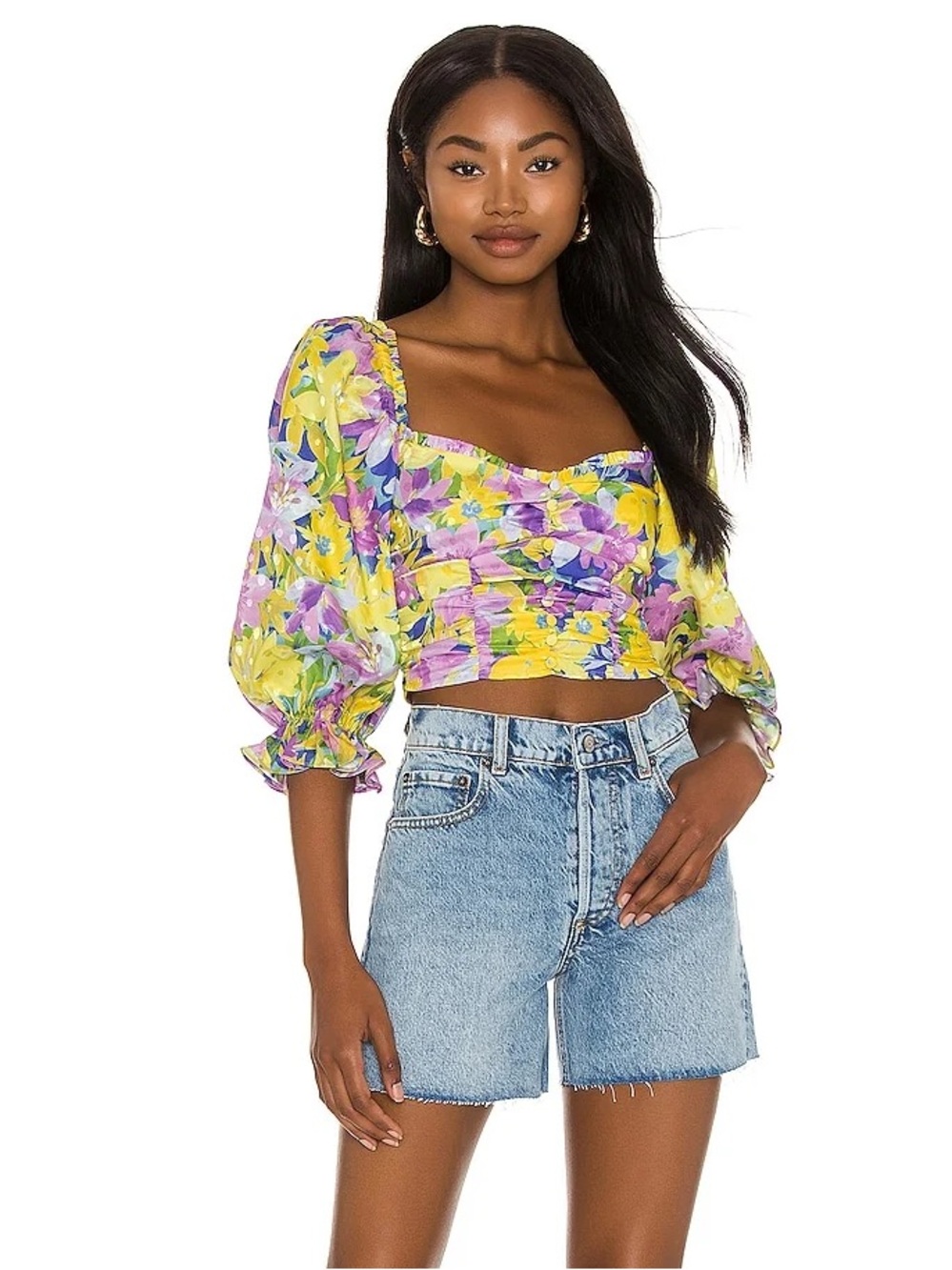 Cassia Satin Top For Love and Lemons